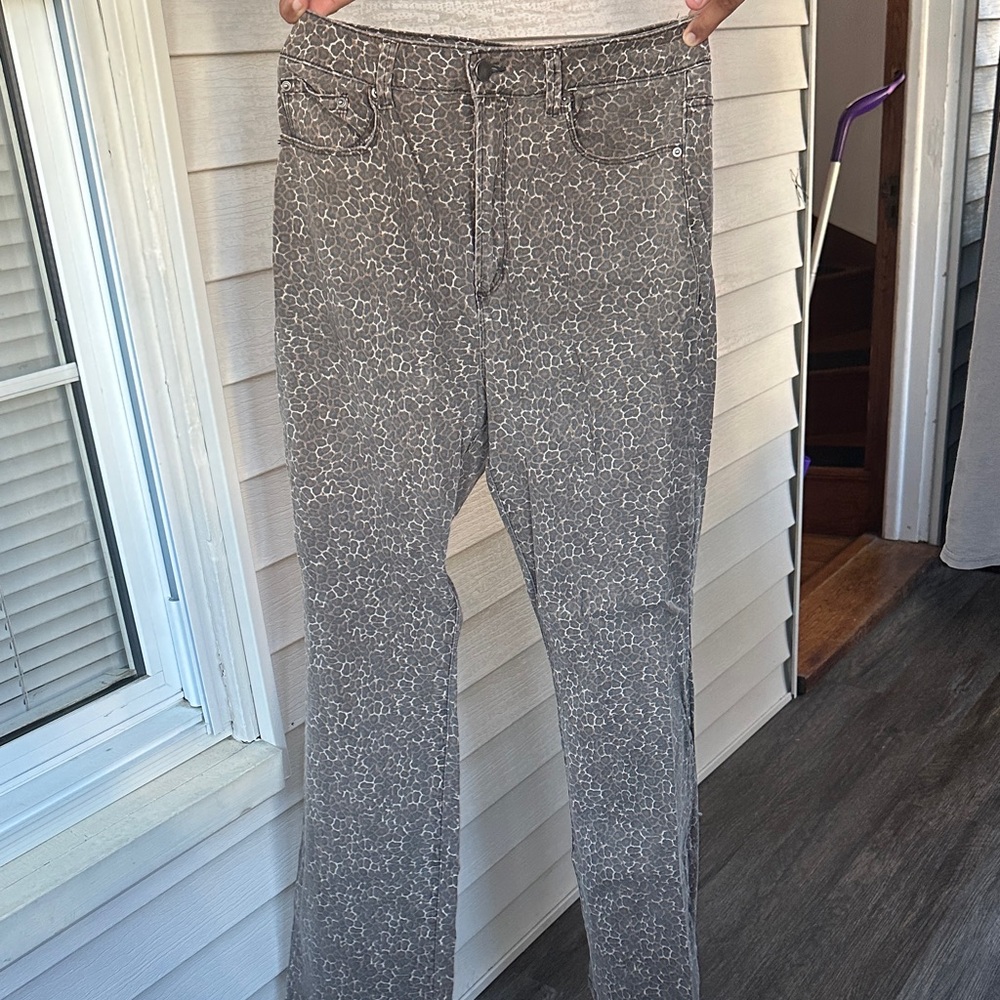 Cheetah Print Flare Pants